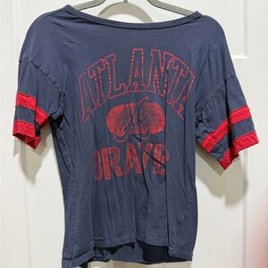Atlanta Braves Navy and Red Shirt